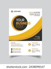Decent Corporate Business Flyer or Creative Business Leaflet Modern Business Poster