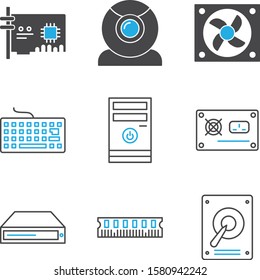 decent  System Hadware icon isolated on background
         