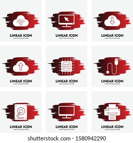  decent  System Hadware icon isolated on background
        