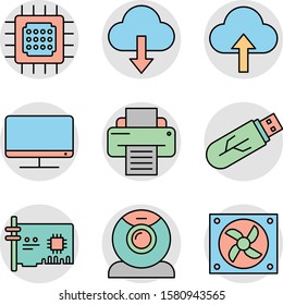 decent  System Hadware icon isolated on background
         