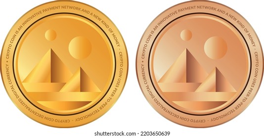 decentraland-mana virtual currency vector illustrations. 3d illustration