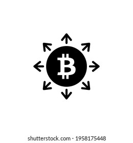 Decentralization icon in vector. Logotype