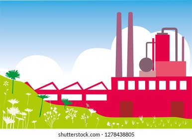 decentralized factory in the countryside