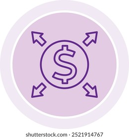 Icono o ilustración de finanzas descentralizadas (DeFi) que representa la cadena de bloques y la independencia financiera