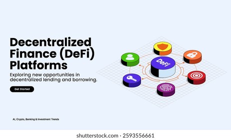 Decentralized Finance (DeFi) Platforms – Exploring Financial Freedom with Blockchain Networks, Wallets, and Cryptocurrency Elements | Fintech and Economy Vector Design