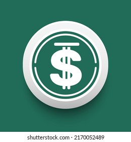 Dezentralisierte Finanzierungen Verwendung Kryptowährung mit dem Symbol USDD Vektorgrafik Symbol und Logo.