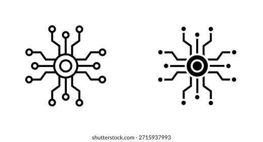 Colección de diseño de iconos descentralizada. Signo y Vector para diseños de interfaz de usuario