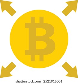 Ícone ou ilustração descentralizada representando os sistemas de cadeia de blocos e distribuídos