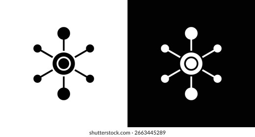 Ilustraciones descentralizadas del Clipart del Vector del icono en estilo plano