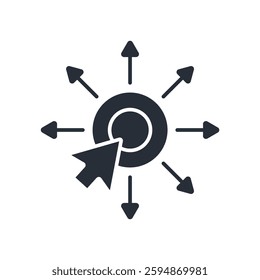 decentralized icons isolated on White Background. Flat style design