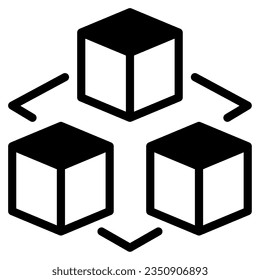 Decentralized Ledger Icon for uiux, infographic, etc