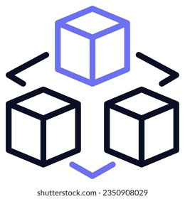 Decentralized Ledger Icon for uiux, infographic, etc