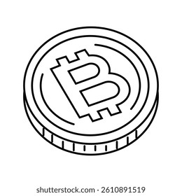 decentralized network cryptocurrency mining line icon vector. decentralized network cryptocurrency mining sign. isolated contour symbol black illustration