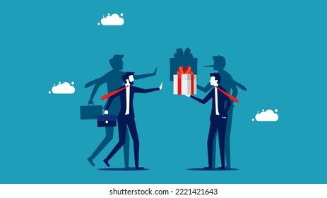 Deception Or Fraud. Dishonest. Business Concept Vector Illustration