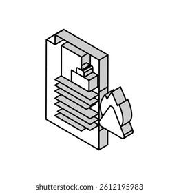 deception organizational crisis isometric icon vector. deception organizational crisis sign. isolated symbol illustration