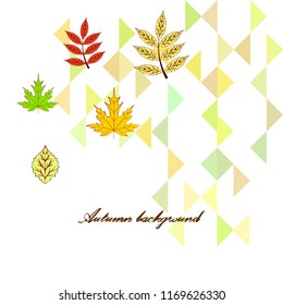 deciduous autumn vector background