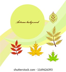 deciduous autumn vector background