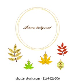 deciduous autumn vector background