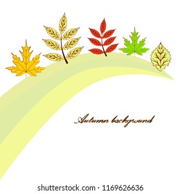 deciduous autumn vector background