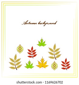deciduous autumn vector background
