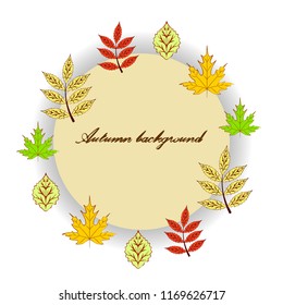deciduous autumn vector background
