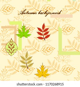 deciduous autumn vector background
