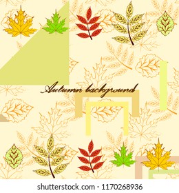 deciduous autumn vector background