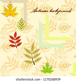 deciduous autumn vector background