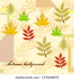 deciduous autumn vector background deciduous autumn vector background