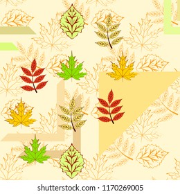 deciduous autumn vector background
