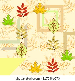deciduous autumn vector background