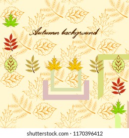 deciduous autumn vector background