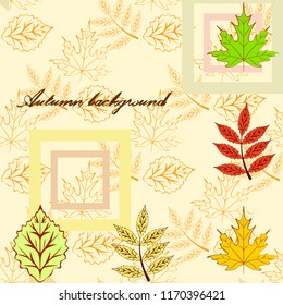 deciduous autumn vector background