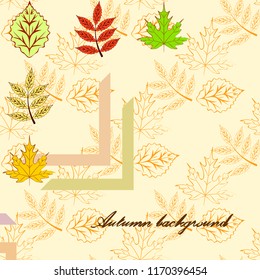 deciduous autumn vector background