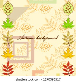 deciduous autumn vector background