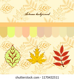 deciduous autumn vector background