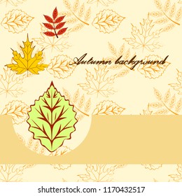 deciduous autumn vector background