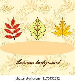 deciduous autumn vector background