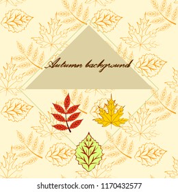 deciduous autumn vector background