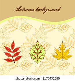 deciduous autumn vector background