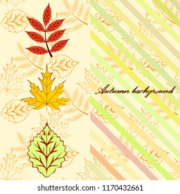 deciduous autumn vector background