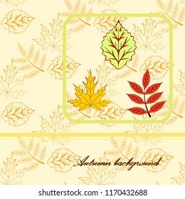 deciduous autumn vector background