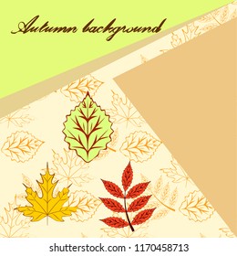 deciduous autumn vector background