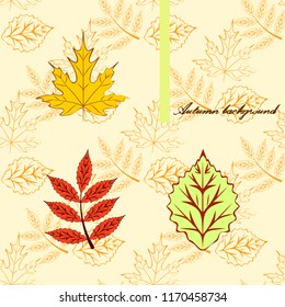 deciduous autumn vector background