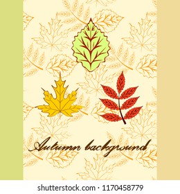 deciduous autumn vector background