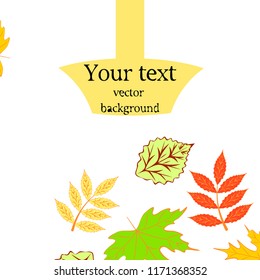 deciduous autumn vector background