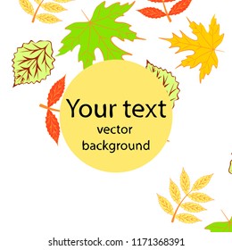 deciduous autumn vector background