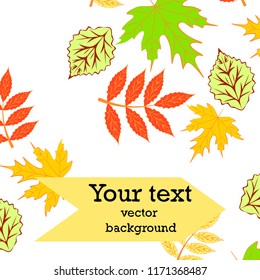 deciduous autumn vector background