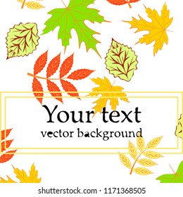 deciduous autumn vector background