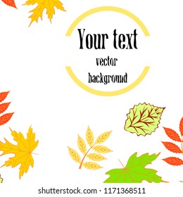 deciduous autumn vector background